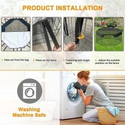 Unbranded Pet Playpen Cover Dog Playpen Mesh-top Cover Outdoor Pet Escape Prevent Accs 9 Unbranded Pet Playpen Cover Dog Playpen Mesh-top Cover Outdoor Pet Escape Prevent Accs -nourriture pour chien boutique 690997398 max