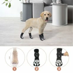Unbranded 2pairs Imperméables à L’eau Winter Pet Dog Shoes, 8pcs Anti-dérapant Rain Snow Boots Chaussures Épais Chaud Pour Les Petits Chats Puppy Dogs Chaussettes -nourriture pour chien boutique 692177145 max