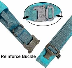 Unbranded Shxx Tactical Dog Collar Military Dog Collar Réglable Nylon Dog Collar Heavy Duty Metal Buckle Avec Poignée Pour La Formation De Chien Xq-xq54, Xq-xq64 -nourriture pour chien boutique 701747981 max