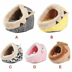 Unbranded Mignon Animal Cake Pet Bed Dog Cats Warm Nest Semi-fermé Chenil Animaux De Compagnie Fournitures -nourriture pour chien boutique 702178983 max