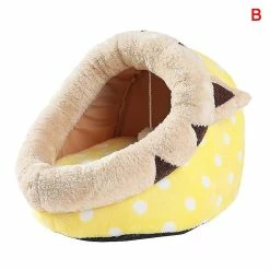 Unbranded Mignon Animal Cake Pet Bed Dog Cats Warm Nest Semi-fermé Chenil Animaux De Compagnie Fournitures -nourriture pour chien boutique 702179101 max