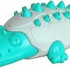 Lonfdy Crocodile Shape Dog Toy Leaking Food Ball Molar Tooth Cleaning Stick