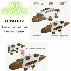 Lonfdy Crocodile Shape Dog Toy Leaking Food Ball Molar Tooth Cleaning Stick -nourriture pour chien boutique 703519732 max 1