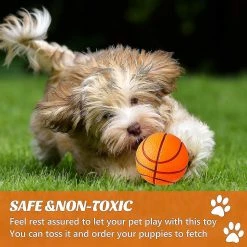 Unbranded 4pcs Baskets Chien Jouet Chien Mâcher Basket-ball Bouncy Dog Ball -nourriture pour chien boutique 707072380 max
