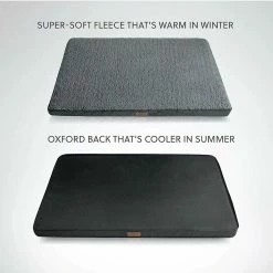 Unbranded Removable Orthopedic Dog Bed - Large Dog Mat, Foam Dog Bed With Plush Cover, Washable Dog Mattress, Grey, 76x50x7.6 Cm,11 -nourriture pour chien boutique 708858260 max