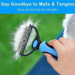 Unbranded Dog Cat, Professional Dog Detangling Comb And Long Hair Dog, Grooming Rake For Dog And Cat Remove Undercoat Of Pets,11 -nourriture pour chien boutique 708882147 max