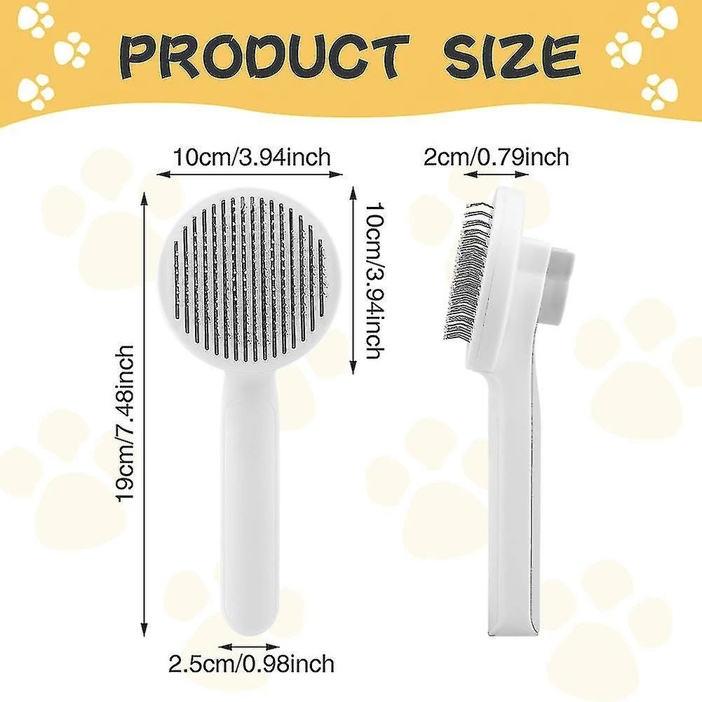 Unbranded Peigne De Chat Durable Pour Le Toilettage Push Button Dog Brush Shedding Tool Pet Supply,11 3 Unbranded Peigne De Chat Durable Pour Le Toilettage Push Button Dog Brush Shedding Tool Pet Supply,11 â Image 3