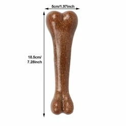 Unbranded Dog Chew Toy Dents Grinding Fun Stress Relief Soins Dentaires Interactifs Forme Osseuse, 18.5cm / 7.28inch, Marron, 11 -nourriture pour chien boutique 708884648 max