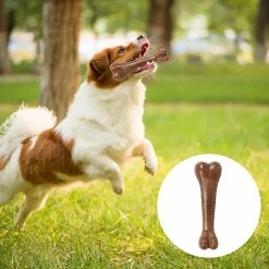 Unbranded Dog Chew Toy Dents Grinding Fun Stress Relief Soins Dentaires Interactifs Forme Osseuse, 18.5cm / 7.28inch, Marron, 11 -nourriture pour chien boutique 708884804 max