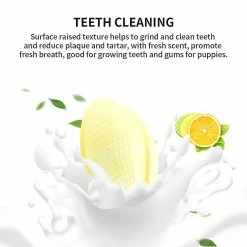 Unbranded Teeth Cleaning Dog Chew Toy Durable Interactive Pet Supplies Molar Rugby Shape, Jaune, 11 -nourriture pour chien boutique 708888464 max