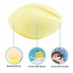 Unbranded Teeth Cleaning Dog Chew Toy Durable Interactive Pet Supplies Molar Rugby Shape, Jaune, 11 -nourriture pour chien boutique 708888486 max