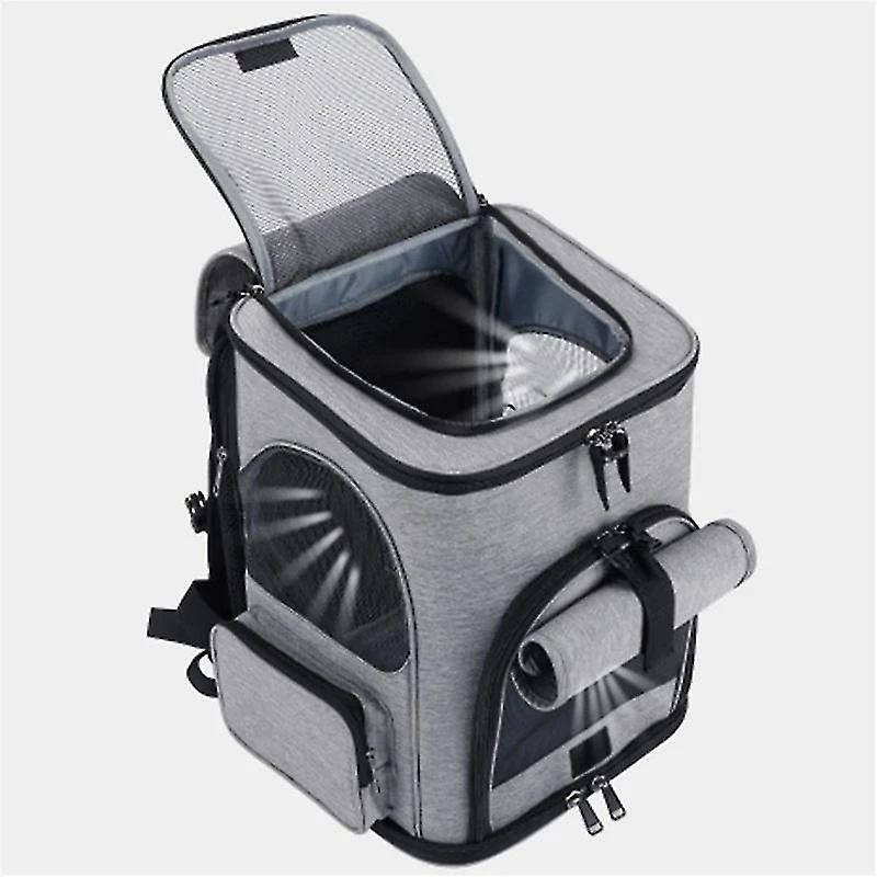 Unbranded Pliable Pet Bag Carrier Backpack Dog Cat Carrier Outdoor Travel Packbag Portable Zipper Mesh Pet Out Bag Cat Backpack Breath 4 Unbranded Pliable Pet Bag Carrier Backpack Dog Cat Carrier Outdoor Travel Packbag Portable Zipper Mesh Pet Out Bag Cat Backpack Breath â Image 4