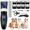 Unbranded Pro Silent Pet Hair Grooming Clipper Trimmer Shaver Dog Electric Shaver Set Uk