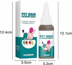 Unbranded Cat Dog Professional Pet Stain, Hair Dye Cream Coloring Agent, Safe Hair Dye, Pet Grooming Hair Coloring Dyes Pigment Agent Suppliesgray Brown -nourriture pour chien boutique 713462780 max