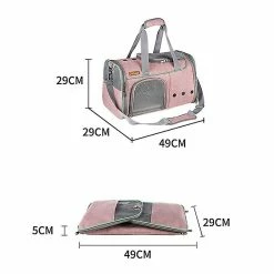 Unbranded Ldlc Qs-056 Portable Pet Cross Body Bag Dog Cat Respirant Shoulders Bag Folding Travel Pet Carrier Case - -nourriture pour chien boutique 713556082 max