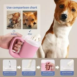 Sunshinen Dog Paw Cleaner Cup Muddy Paw Cleaner Pour Petits Chiens Chats Semi Automatique Portable Laveuse De Pieds Pet Paw Cleaner -nourriture pour chien boutique 714042838 max
