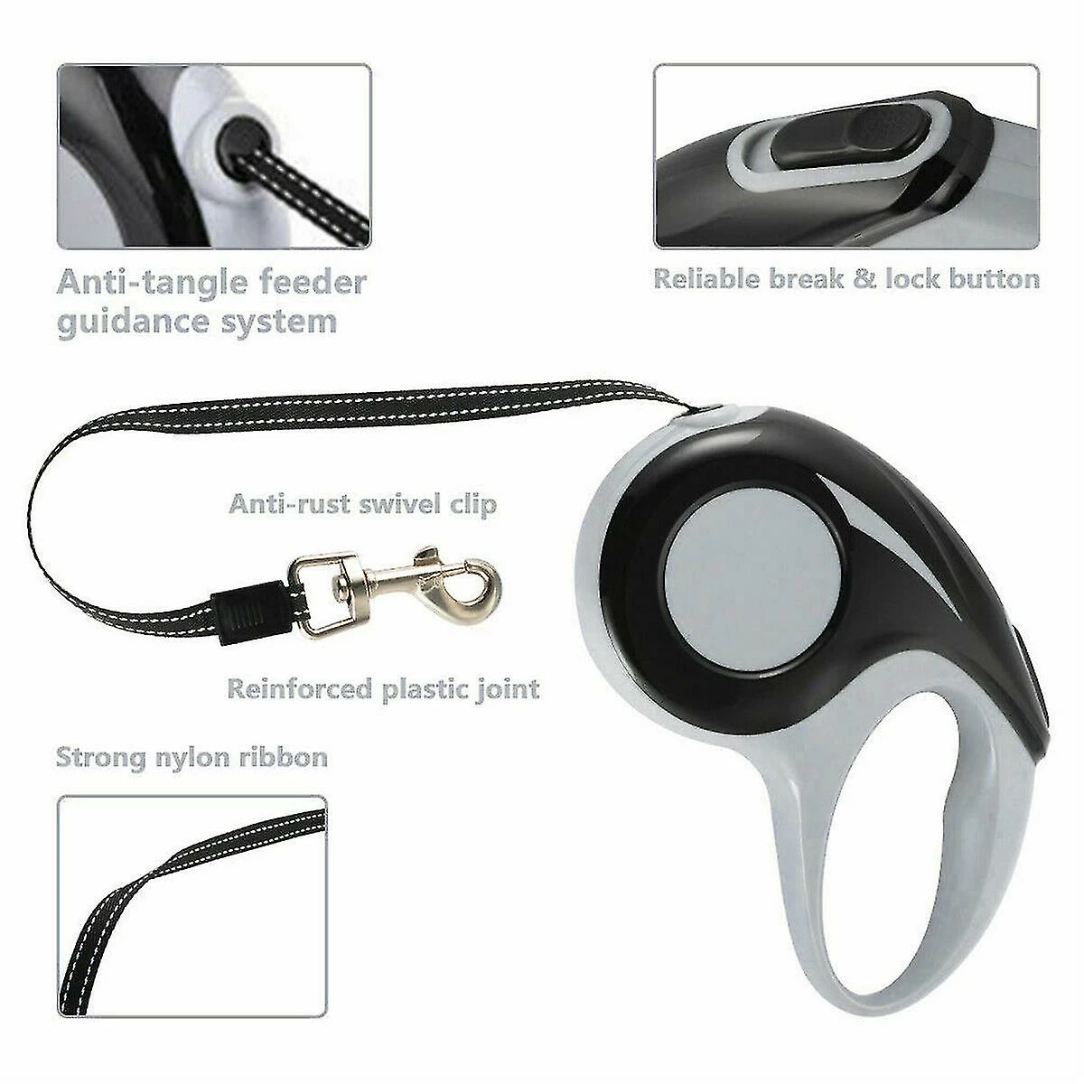 Unbranded 5m Heavy Duty Pet Dog Automatique Rétractable Traction Corde De Marche Laisse 3 Unbranded 5m Heavy Duty Pet Dog Automatique Rétractable Traction Corde De Marche Laisse – Image 3