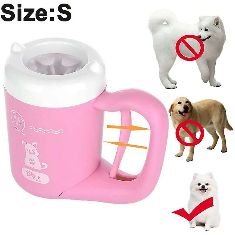 Unbranded Dog Paw Cleaner Cup Muddy Paw Cleaner Pour Petits Chiens Chats Semi-automatique Portable Foot Washer Pet Paw Cleaner S Rose 2 Unbranded Dog Paw Cleaner Cup Muddy Paw Cleaner Pour Petits Chiens Chats Semi-automatique Portable Foot Washer Pet Paw Cleaner S Rose – Image 2