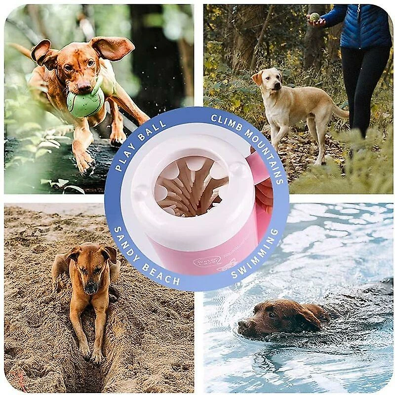 Unbranded Dog Paw Cleaner Cup Muddy Paw Cleaner Pour Petits Chiens Chats Semi-automatique Portable Foot Washer Pet Paw Cleaner S Rose 5 Unbranded Dog Paw Cleaner Cup Muddy Paw Cleaner Pour Petits Chiens Chats Semi-automatique Portable Foot Washer Pet Paw Cleaner S Rose – Image 5