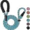 Unbranded Dog Training Slip Leash, Dog Slip Lead, Puppy Obedience Recall Training Lead, 6 Ft Long, Heavy Duty Rope With Reflective Design, Comfortable , F Z