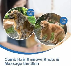 Unbranded Upgrade Dog Brush, Cat Brush, Self Cleaning Brush Dog Cat Dog Fur Brush - 95% Dead Hair, Professiona Z -nourriture pour chien boutique 718415292 max