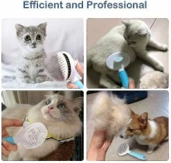 Unbranded Upgrade Dog Brush, Cat Brush, Self Cleaning Brush Dog Cat Dog Fur Brush - 95% Dead Hair, Professiona Z -nourriture pour chien boutique 718415362 max