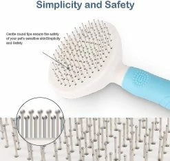 Unbranded Upgrade Dog Brush, Cat Brush, Self Cleaning Brush Dog Cat Dog Fur Brush - 95% Dead Hair, Professiona Z -nourriture pour chien boutique 718415435 max