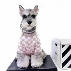 Unbranded Pet Dog Cat Vêtements Français Fighting Schnauzer Teddy Puppet British Short Pink Girly Wind Pull En Damier -nourriture pour chien boutique 718729671 max