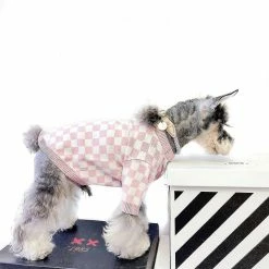 Unbranded Pet Dog Cat Vêtements Français Fighting Schnauzer Teddy Puppet British Short Pink Girly Wind Pull En Damier -nourriture pour chien boutique 718730008 max