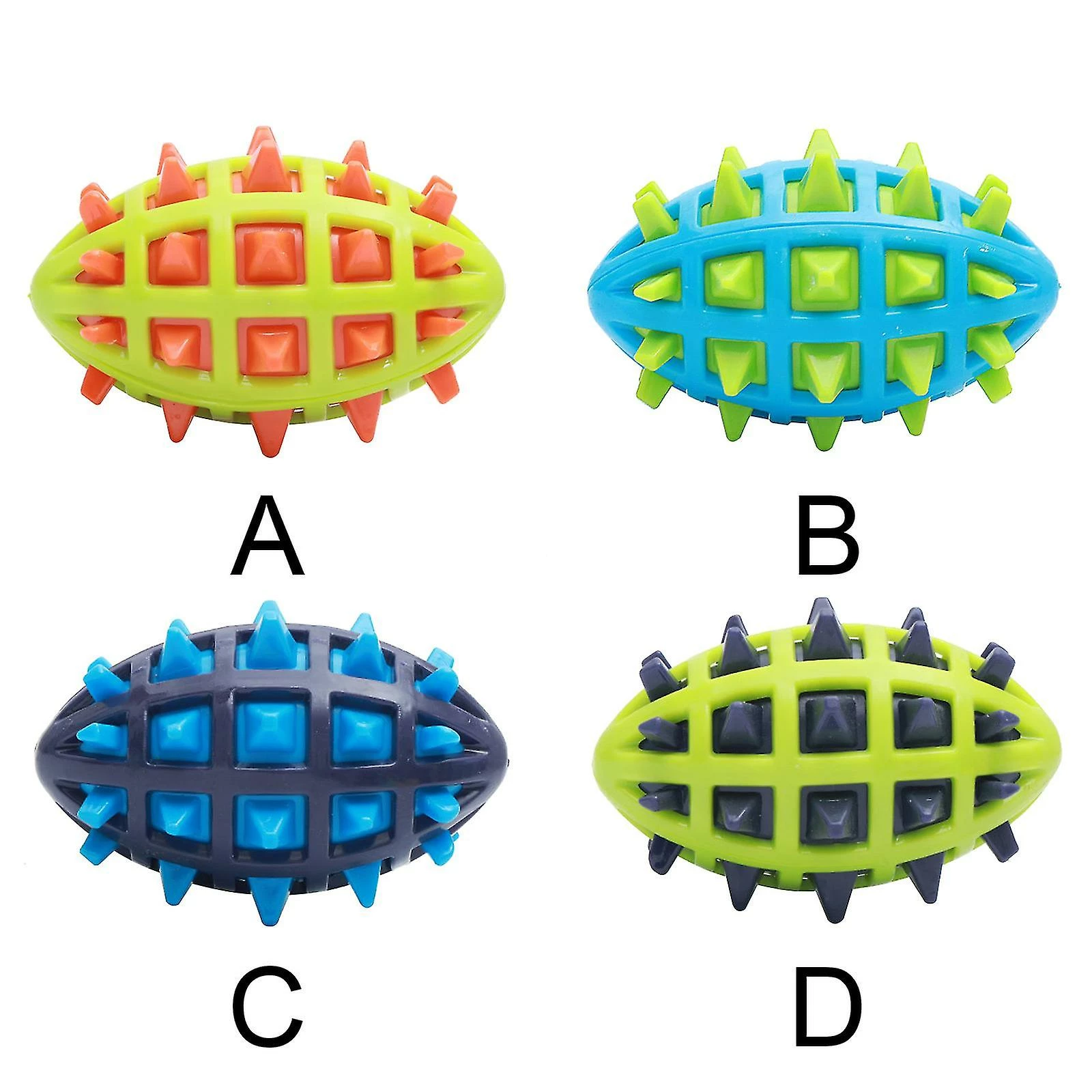 Unbranded Dog Play-chew-fetch Ball / Squeaky Dog Play Rugby Pour Animal De Compagnie, Jeu Interactif Fetch 1 Unbranded Dog Play-chew-fetch Ball / Squeaky Dog Play Rugby Pour Animal De Compagnie, Jeu Interactif Fetch