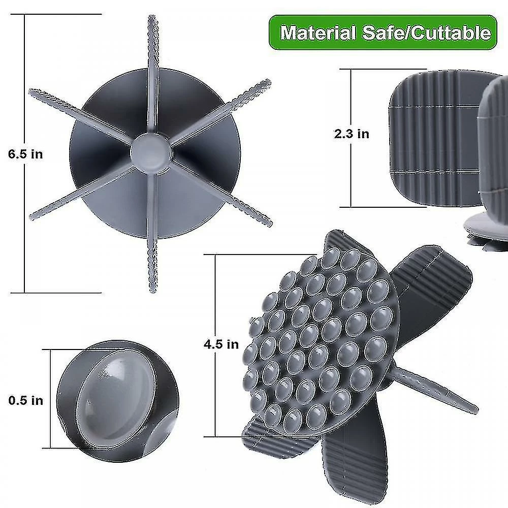 Unbranded Aespa Slow Food Feeder Bowl, Sucker Pet Dog Silicone Wall Mounted Lick Slow Distracting Disk (gris) 2 Unbranded Aespa Slow Food Feeder Bowl, Sucker Pet Dog Silicone Wall Mounted Lick Slow Distracting Disk (gris) – Image 2