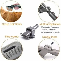Unbranded Dyson Dog Carding Brush, Dyson Animal Hair Removal Accessory Suitable For Dyson V6 Vacuums Dc24 Dc25 Dc35 Dc45 Dc65 Dc66, Cg -nourriture pour chien boutique 721077587 max
