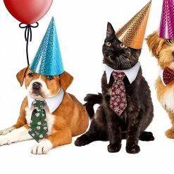 Unbranded Pet Tie Dog Tie Réglable Costume Dog Collar Ties Party Accessoires Costume De Noël -nourriture pour chien boutique 721530908 max