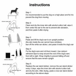 Unbranded Dog Ear Stand Up Sticker Support Fixe - Outils De Levage D’oreille De Chien De Berger Allemand -nourriture pour chien boutique 722157085 max