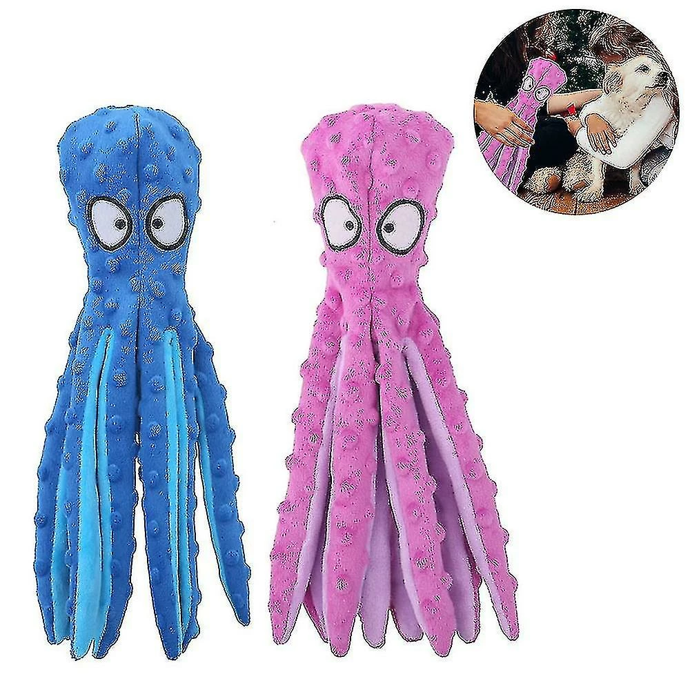 Conly Dog Squeaky Toys Octopus - Peluche Pour Chiens Compatibles Avec La Dentition Du Chiot - 2 Conly Dog Squeaky Toys Octopus - Peluche Pour Chiens Compatibles Avec La Dentition Du Chiot - – Image 2