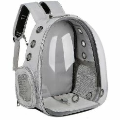 Unbranded Szcc-pet Bag Go Out Carrying Bag Space Capsule Cat And Dog Space Bag(gris)