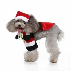 Unbranded Szcc Dog Cat Noël Noël Costume, Funny Pet Cosplay Outfits Avec Une Casquette, Puppy Fleece Vêtements Chauds Pour Noël -nourriture pour chien boutique 727507555 max