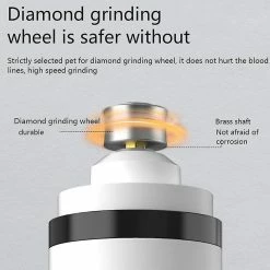 Unbranded Paw Trimming Lcd Display Dog Cat Pet Nail Grinder Portable Electric Led Light,11 -nourriture pour chien boutique 729057240 max