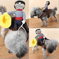 Unbranded Pet Costume Dog Costume Pet Suit Cowboy Rider Style - Taille S -nourriture pour chien boutique 729719223 max