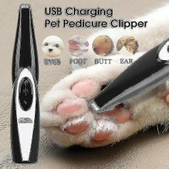 Luluzhu Tondeuses Pour Chiens Professionnel Pet Foot Hair Trimmer Dog Growth Scissors Usb Rechargeable Butt Ear Eye Hair Clipper