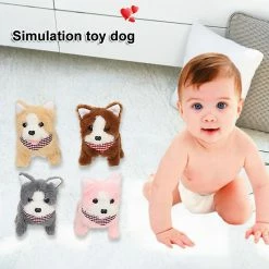 Unbranded Stimulation Toy Dog Avec Battery Powered Pechy Toy Walking Barking Singing Soft Durable Long Lasting Suit Pour Enfants -nourriture pour chien boutique 733871904 max