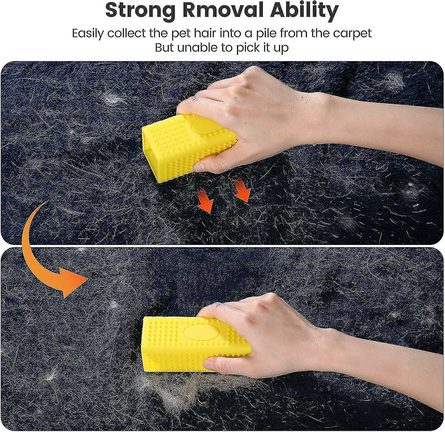 Unbranded 2pcs Pet Dog Cat Hair Remover, Hollow Rubber Cleaner Brush Pour Voitures Meubles Tapis Canapé 4 Unbranded 2pcs Pet Dog Cat Hair Remover, Hollow Rubber Cleaner Brush Pour Voitures Meubles Tapis Canapé – Image 4