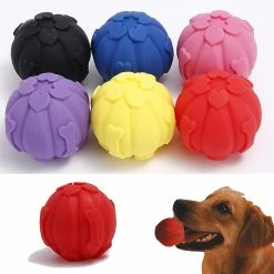 Unbranded 1pc Dog Silicone Ball Toys-resistant Sound Ball Toy Pour Chiens -nourriture pour chien boutique 738936601 max