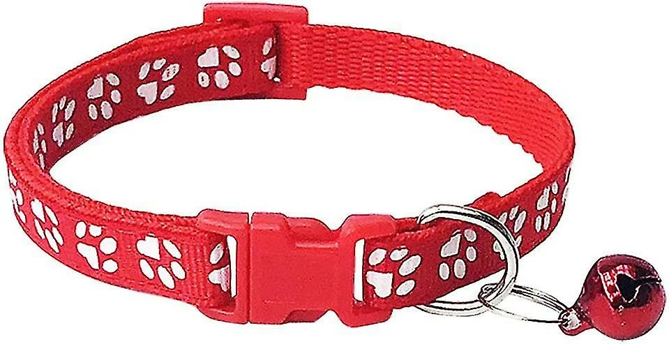 Shlyl 2-pack Empreinte Et Collier De Chat Réfléchissant, Chien Cat Collier Boucle Réglable Polyester Cat Dog Collar Ou Ceintures De Sécurité-couleur 1 Shlyl 2-pack Empreinte Et Collier De Chat Réfléchissant, Chien Cat Collier Boucle Réglable Polyester Cat Dog Collar Ou Ceintures De Sécurité-couleur