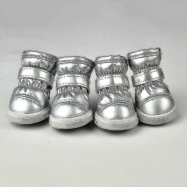 Unbranded 4pcs / Set Hiver Pet Dog Chaussures Warm Snow Boots Imperméable Petits Chiens Chaussures Pour Chihuahua 1 Unbranded 4pcs / Set Hiver Pet Dog Chaussures Warm Snow Boots Imperméable Petits Chiens Chaussures Pour Chihuahua