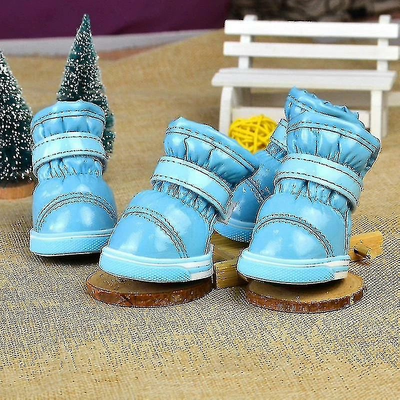 Unbranded 4pcs / Set Hiver Pet Dog Chaussures Warm Snow Boots Imperméable Petits Chiens Chaussures Pour Chihuahua 5 Unbranded 4pcs / Set Hiver Pet Dog Chaussures Warm Snow Boots Imperméable Petits Chiens Chaussures Pour Chihuahua – Image 5