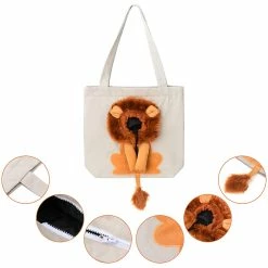 Unbranded Sac Pour Animaux De Compagnie Outcrop Small Lion Pet Canvas Shaped Shoulder Bag Pour Chat Dog Small Pet Outdoor Portable Canvas Out Handbag -nourriture pour chien boutique 740799541 max