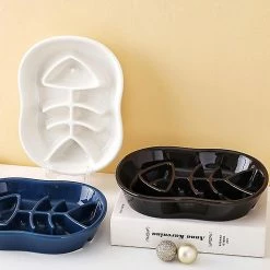 Unbranded Céramique Slow Feeder Dog Bowls Cat Bowl Fun Interactive Feeder Bowl Healthy Eating Diet Pet Bowls -nourriture pour chien boutique 742021870 max