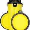 Unbranded Dog Bowls Pet Food Container 2-en-1 Avec Bols Pliables Pour Chiens, Jaune