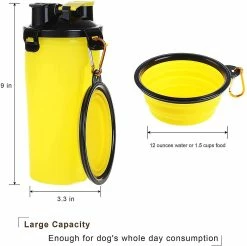 Unbranded Dog Bowls Pet Food Container 2-en-1 Avec Bols Pliables Pour Chiens, Jaune 5 Unbranded Dog Bowls Pet Food Container 2-en-1 Avec Bols Pliables Pour Chiens, Jaune -nourriture pour chien boutique 742021959 max